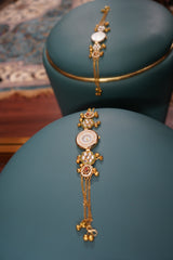 Kashmiri Style Watch with Danglers