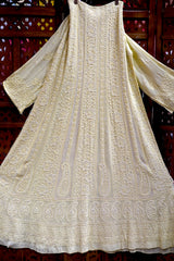 Premium Georgette Chikankari Anarkali with Bead, Cutdana Work & Dupatta