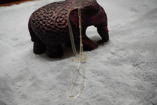 Silver-Tone Beaded Waist / Belly Chain | Contemporary Kamarbandh by VariVara Vestibule