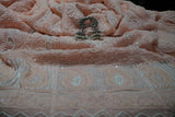 Chikankari-Premium Blush Pink Georgette Anarkali Kurti with Bead Work for Wedding & Festive Wear