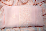Chikankari-Premium Blush Pink Georgette Anarkali Kurti with Bead Work for Wedding & Festive Wear