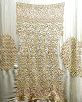 Blush Pink & Pista Green Gota Patti Chikankari Georgette Lehenga Choli with Dupatta