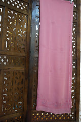 Handcrafted Lucknowi Chikankari Heavy Multi Cutdana Work Peach Georgette Semi-Stitched Anarkali Suit with Dupatta