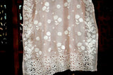 Blush Pink Lucknowi Ghas Patti Chikankari Cutwork Muslin Palazzo Set