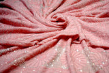 Handcrafted Lucknowi Chikankari Heavy Cutdana & Gota Work Blush Pink Georgette Semi-Stitched Lehenga Choli with Dupatta