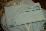 Lucknowi Party Wear-Premium Ice Blue Ombre Cutdana Chikankari Georgette Suit Set with Palazzo & Dupatta