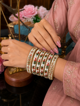 Rajasthani Designer Waterproof Meenakari Bangles Set