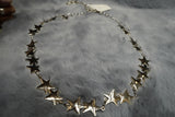 Silver-Tone Star Motif Waist / Belly Chain | Statement Hip Chain