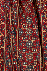 Ajrakh Modal Silk Natural Dye  Saree
