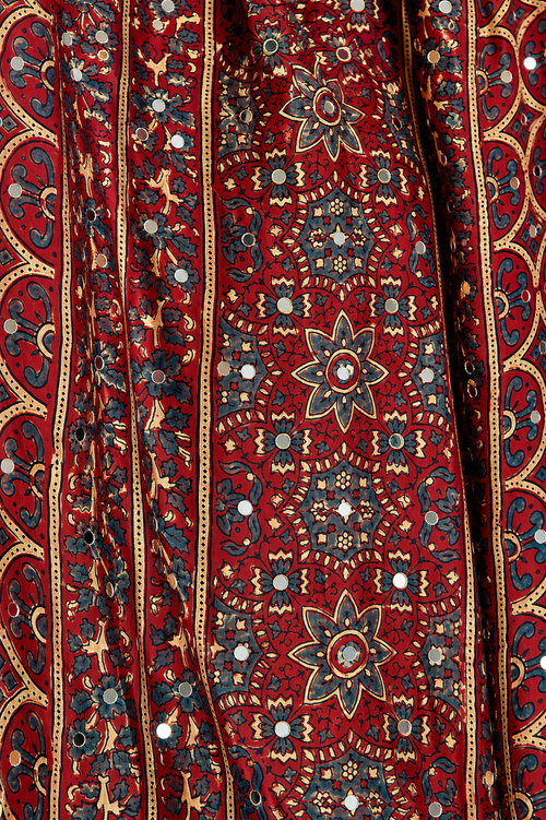 Ajrakh Modal Silk Natural Dye  Saree