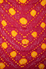 Modal Silk Kutchi Bandhej Unstitched Suit Set