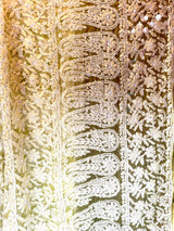 Chikankari Green Viscose Georgette Keel Jaal Saree