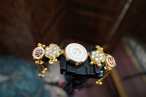 Kashmiri Style Watch with Danglers