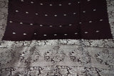 Royal Brown Banarasi Pure Mulberry Silk Silver Zari Saree