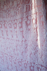 Chikankari Peach Viscose Georgette Keel Jaal Saree