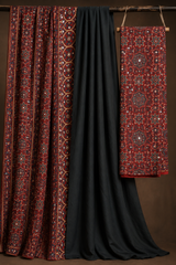 Ajrakh Modal Silk Natural Dye  Saree