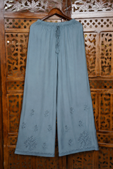Chikankari Suit Set-Gradient Chanderi Silk with Muqesh Work