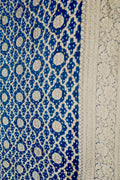 Blue Bandhej Pure Georgette Saree – Jamnagar