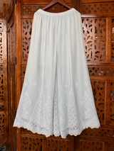 Handcrafted Lucknowi Chikankari Mukaish Work Georgette Straight Suit with Sharara | Stitched | Without Dupatta