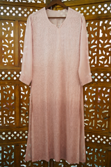 Chikankari Resham Thread Jaal Work Georgette Kurti From Lucknow– Handcrafted Ethnic Wear for Women