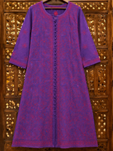 Premium Lucknowi Chikankari Chanderi Silk Kurti for Women | Handcrafted Ethnic Embroidered Kurti-Stitched
