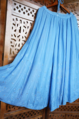 Chikankari Flared Frock style Anarkali Sharara Suit Set