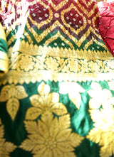 Bandhej Chinon Silk Suit Set – Unstitched