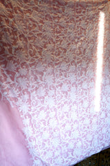 Chikankari Peach Viscose Georgette Keel Jaal Saree
