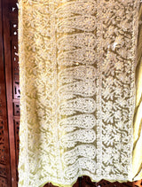 Chikankari Green Viscose Georgette Keel Jaal Saree