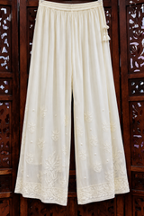 Chikankari Light Yellow Cutdana Suit Set with Pants, Dupatta & Slip in Premium Georgette