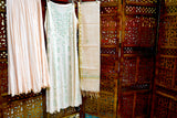 Pure Mul Chanderi Chikankari Kurta Set with Cutdana Work, Sharara & Dupatta