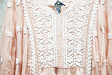 Premium Brown Ghas Patti Chikankari Crepe Kaftan | Handcrafted Lucknowi Style