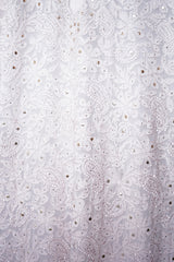 Chikankari-Handcrafted Lucknowi Resham Thread & Muqesh Work Georgette Kurti