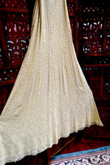 Premium Georgette Chikankari Anarkali with Bead, Cutdana Work & Dupatta