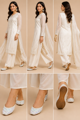 Dabka Kadhai Punjabi Jutti – Pure Leather Handcrafted