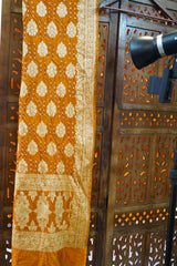 Bandhej Chinon Silk Suit Set – Unstitched set