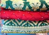 Bandhej Chinon Silk Suit Set – Unstitched