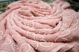 Chikankari Georgette Keel Jaal Saree with Cutdana & Bead Work