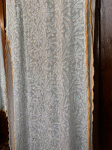 Handcrafted Lucknowi Chikankari Mukaish Work Georgette Straight Suit with Sharara | Stitched | Without Dupatta