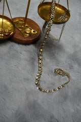Gold-Tone Crystal Studded Waist / Belly Chain | Statement Kamarbandh