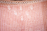 Chikankari Fine Mul Chanderi Saree with Kutdana, Bead & Keel Jaal Work