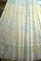 Chikankari - Lemon Yellow Georgette Anarkali with Heavy Cutdana & Bead Work