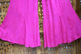 Fuchsia Pink Short Kurti with Sharara, Slip & Dupatta – Resham Jaal Chikankari Work