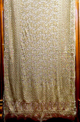 Blush Pink & Pista Green Gota Patti Chikankari Georgette Lehenga Choli with Dupatta