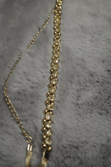 Gold-Tone Crystal Studded Waist / Belly Chain | Statement Kamarbandh