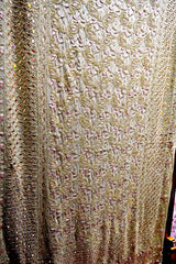 Blush Pink & Pista Green Gota Patti Chikankari Georgette Lehenga Choli with Dupatta