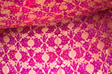 Pink & Red Bandhej Pure Georgette Saree – Jamnagar