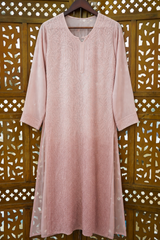 Chikankari Resham Thread Jaal Work Georgette Kurti From Lucknow– Handcrafted Ethnic Wear for Women