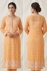 Georgette Chikankari Keel Jaal Stitched Kurti