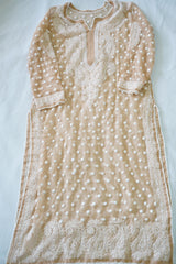Georgette Chikankari Keel Jaal Stitched Kurti